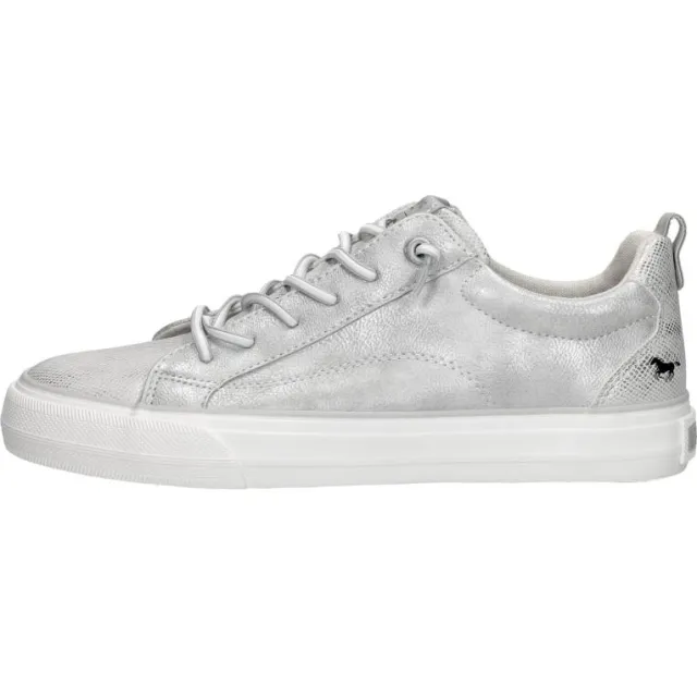 Mustang lage sneakers zilver, foto 2