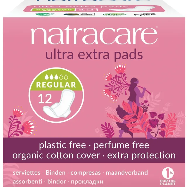 Natracare Ultra Extra Pads Regular maandverband, foto 2