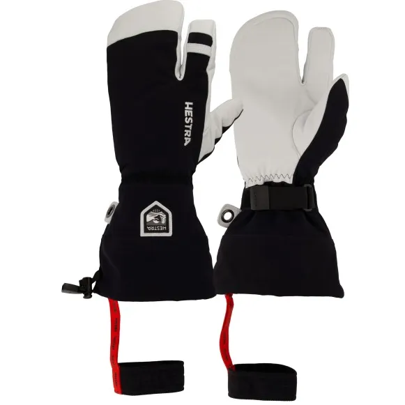 Hestra Army Leather Heli Ski 3 Finger - Handschoenen, zwart