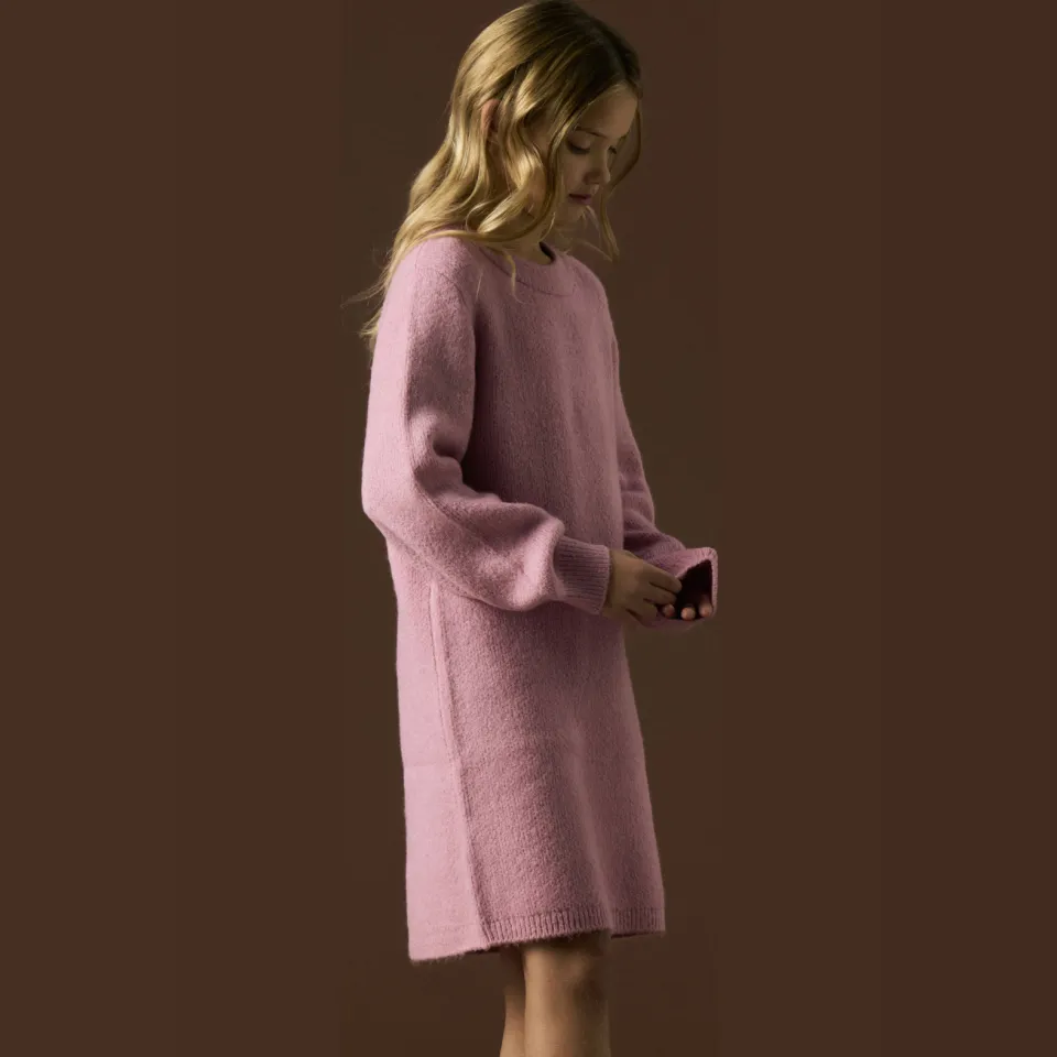 NAME IT gebreide midi jurk lila, foto 4