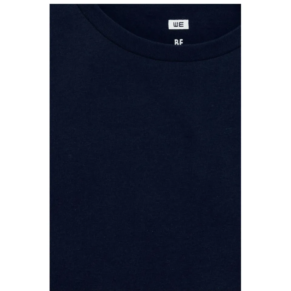 WE Fashion basic t-shirt marineblauw, foto 4