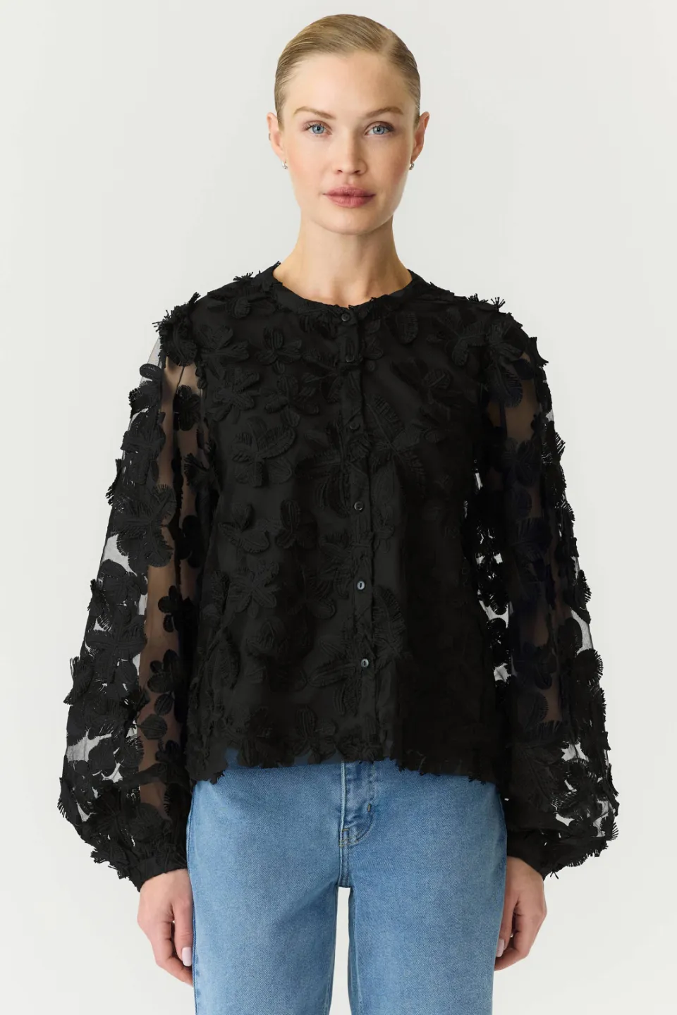 Yas Yaskarly blouse zwart, foto 8