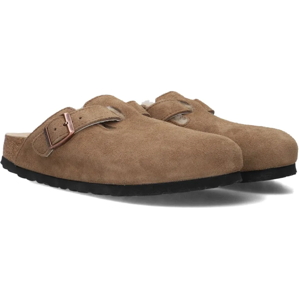 Birkenstock Dames Instappers Boston Shear Sue - Camel, foto 3