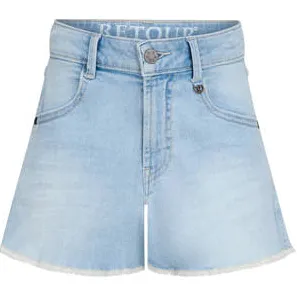 Retour Jeans denim short lichtblauw Bleached blue denim
