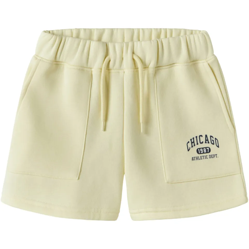 NAME IT regular sweatshort lichtgeel, foto 2