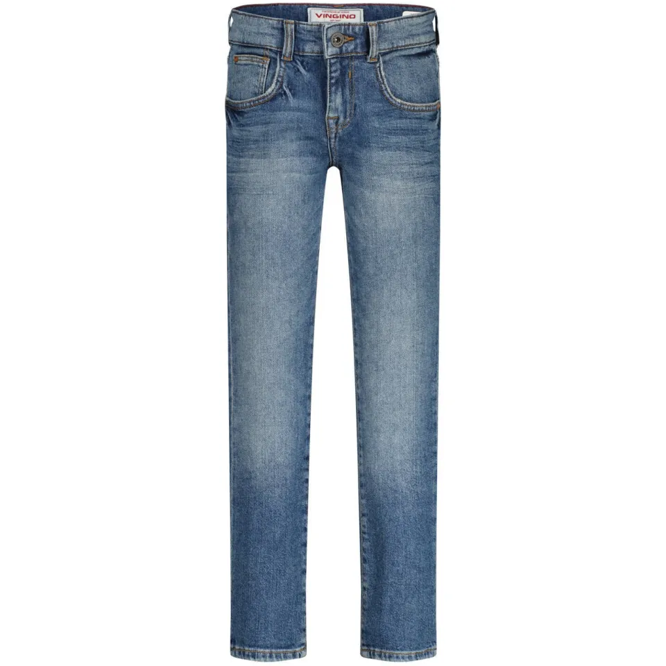 Vingino regular waist regular fit jeans medium blue denim, foto 2