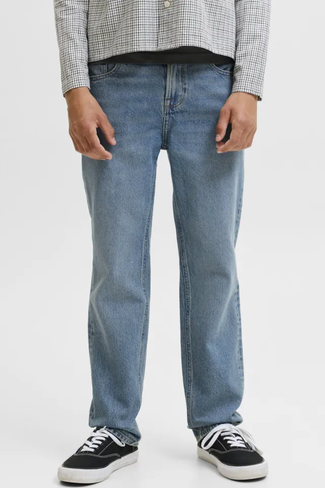 Jack & Jones JUNIOR straight leg regular fit jeans - medium blue denim, foto 4