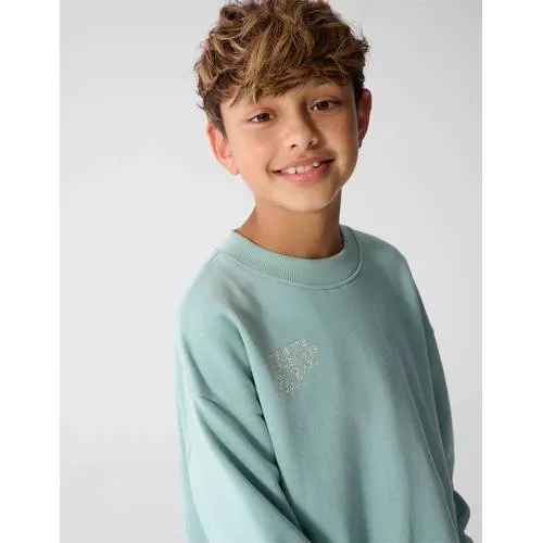 Shoeby sweater met backprint - licht turquoise, foto 7