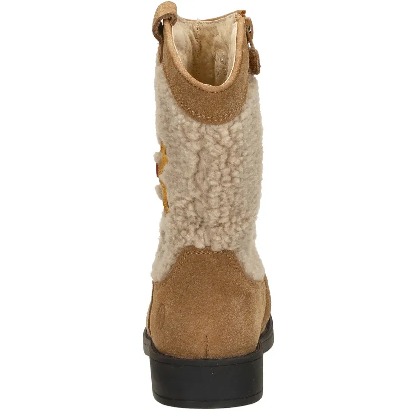 Shoesme cowboylaarzen cognac met bloemen, foto 5
