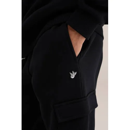 WE Fashion sweat joggingbroek zwart, foto 5