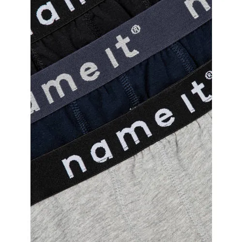 NAME IT NKMBOXER boxershort donkerblauw, grijs melange en zwart, foto 5