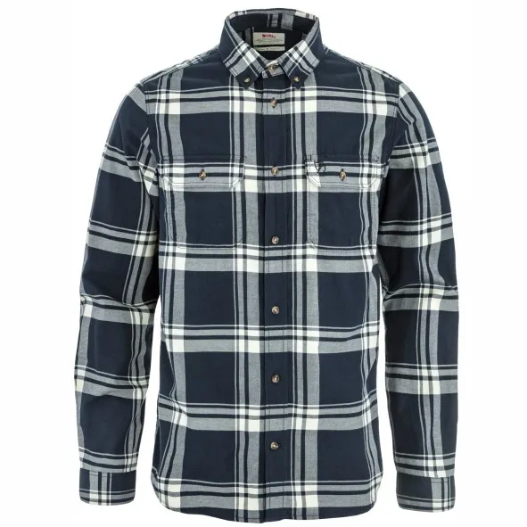 Fjällräven Övik Lite Flannel Shirt - Overhemd, grijs/blauw