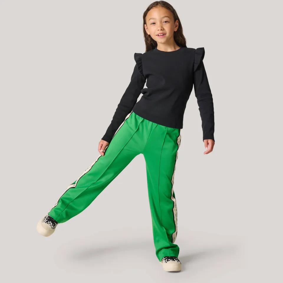 Shoeby ribgebreide top met ruches zwart, foto 4