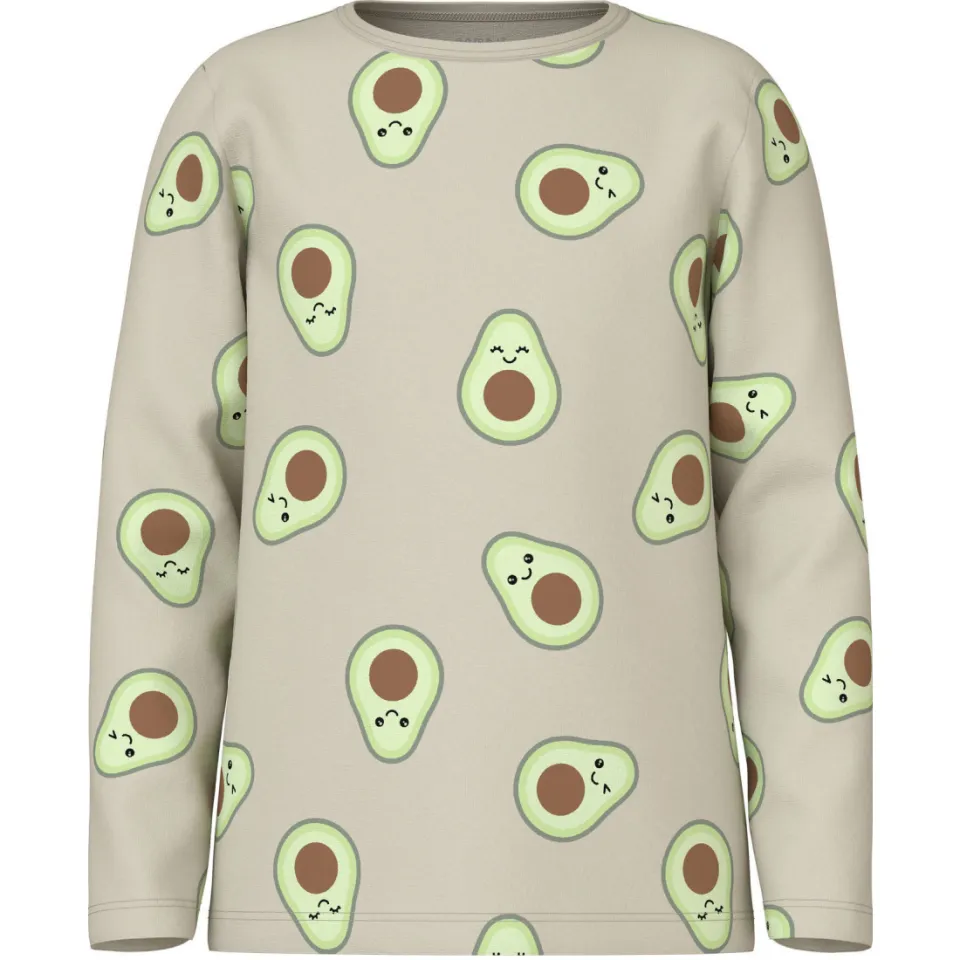 NAME IT KIDS pyjama met all-over print beige/groen, foto 3