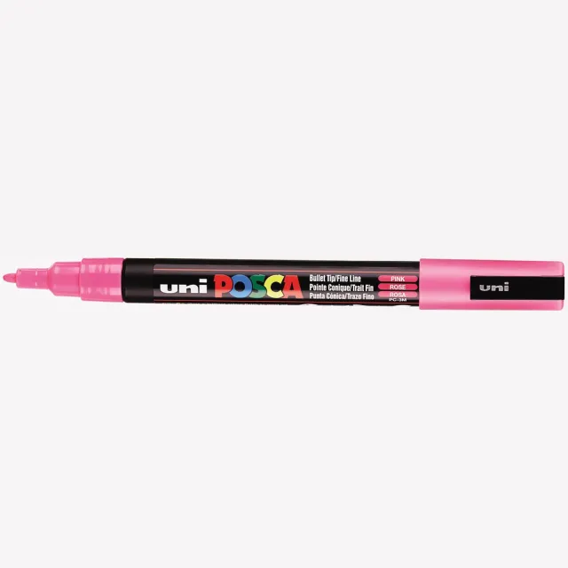 Posca marker met conische punt schrijfdikte fijn roze