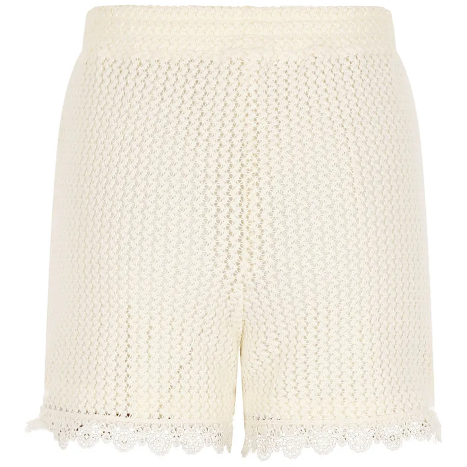 NoBell’ korte broek ecru crochet, foto 3