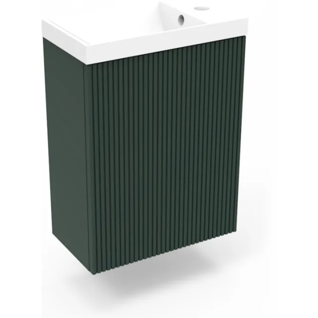Arcqua Fonteinkast Highland Green Arcqua Ridge 40x55x28 cm Incl. Fontein Mat Wit Met Overloop
