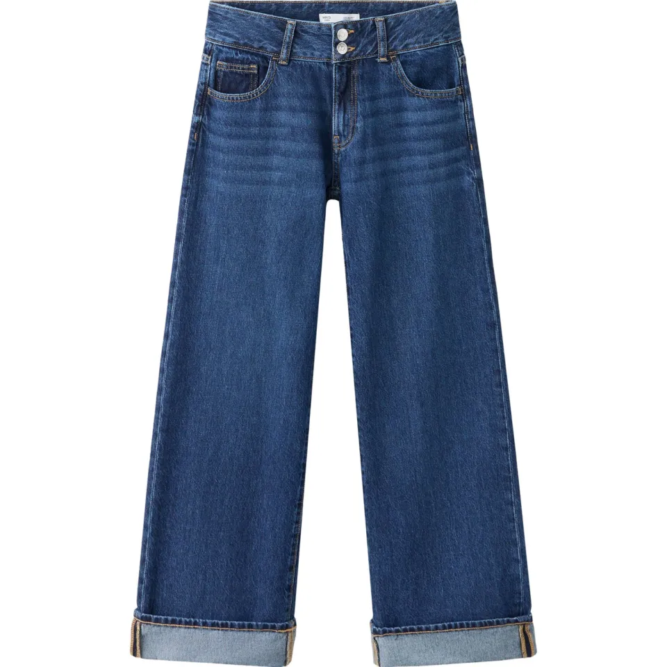 Mango TEEN straight leg jeans - changeant blauw, foto 2