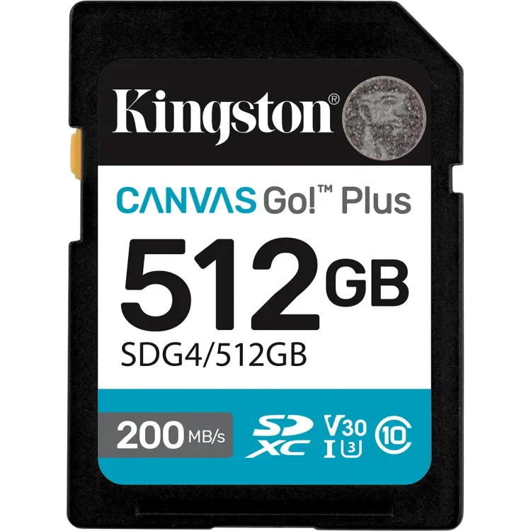 Kingston Canvas Go! Plus SDXC 512GB geheugenkaart
