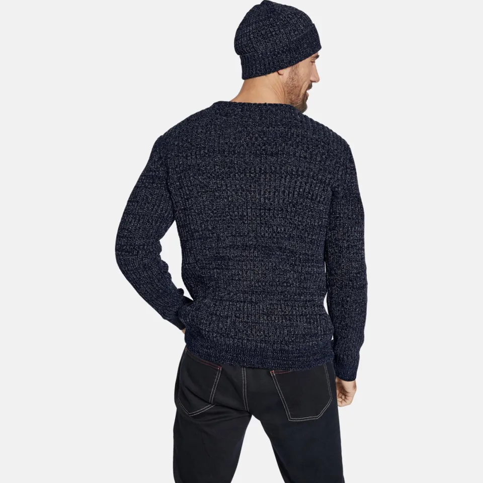Jan Vanderstorm gebreide trui met muts RONAI donkerblauw - (set van 2), foto 4
