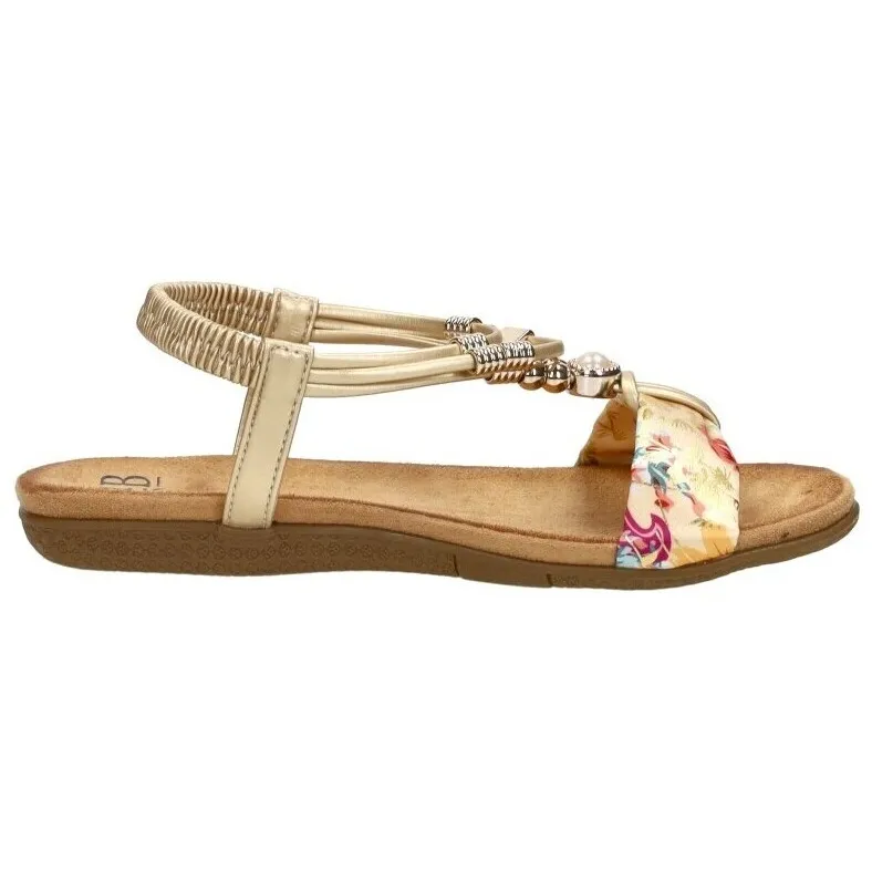 Sub55 sandalen plat goud Goudkleur