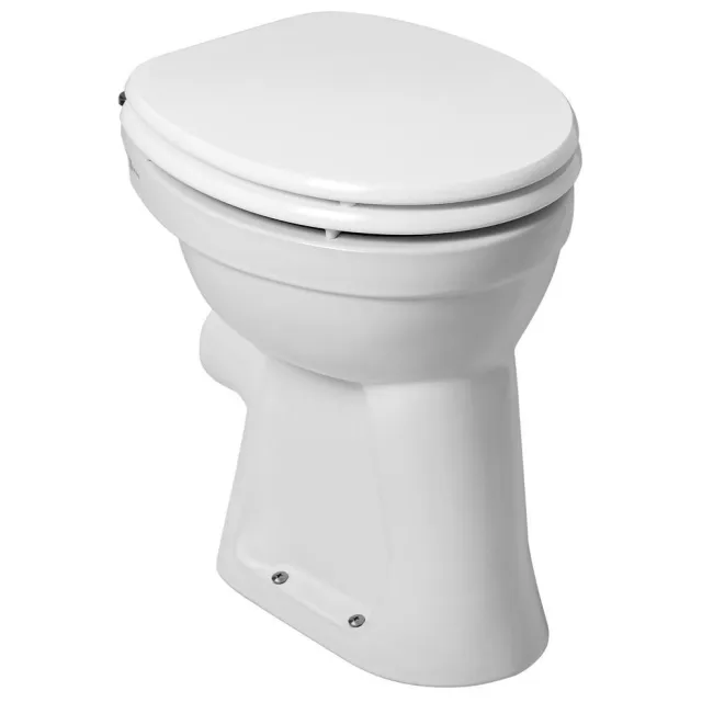 Wiesbaden staande verhoogde toiletpot wit