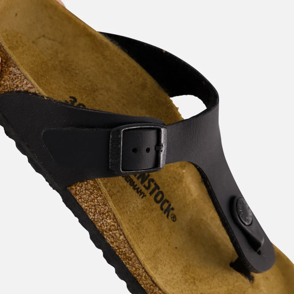 Birkenstock Gizeh teenslipper zwart leer, foto 7
