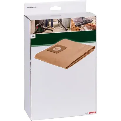 Bosch Stofzakken Voor Advancedvac 20 - Papier - 5 Stuks, foto 2