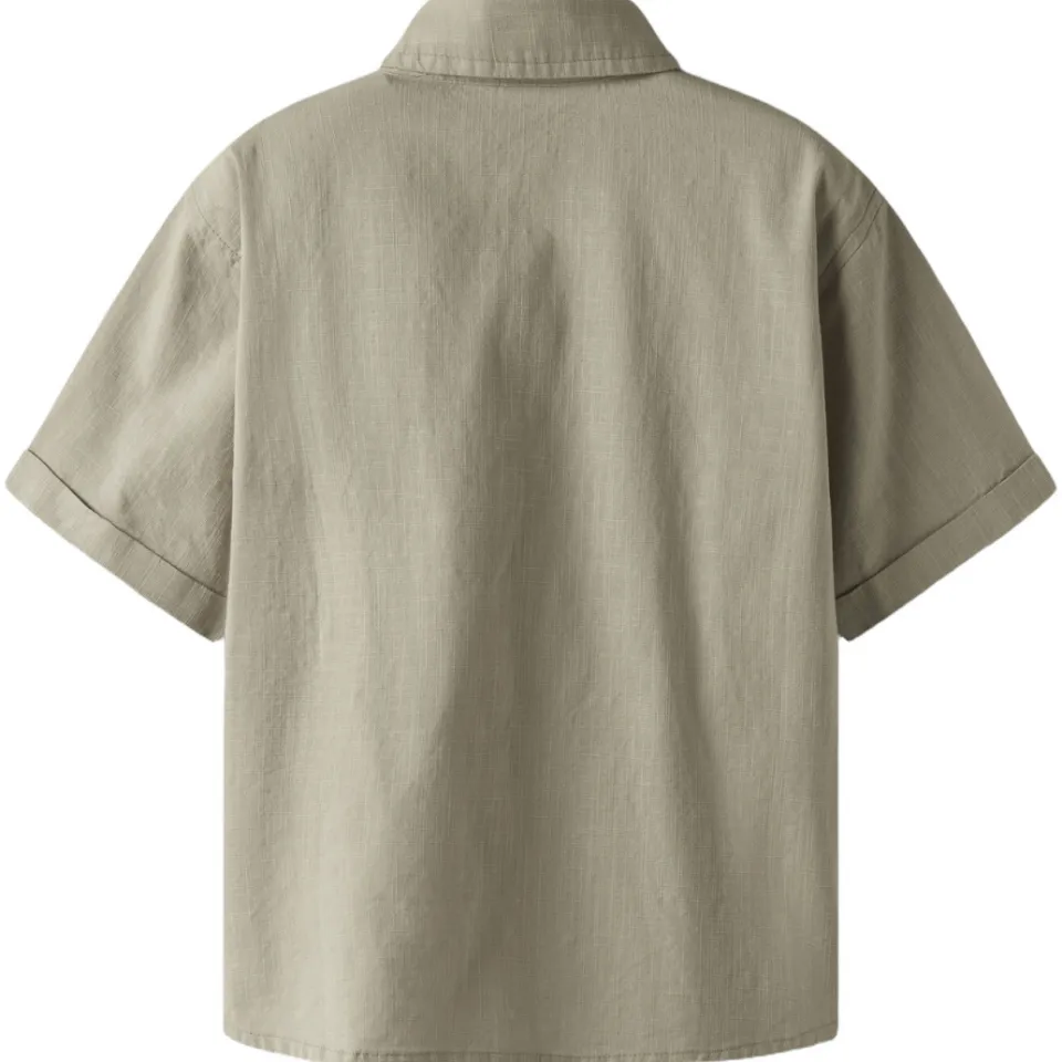 NAME IT KIDS regular casual overhemd grijsgroen, foto 3