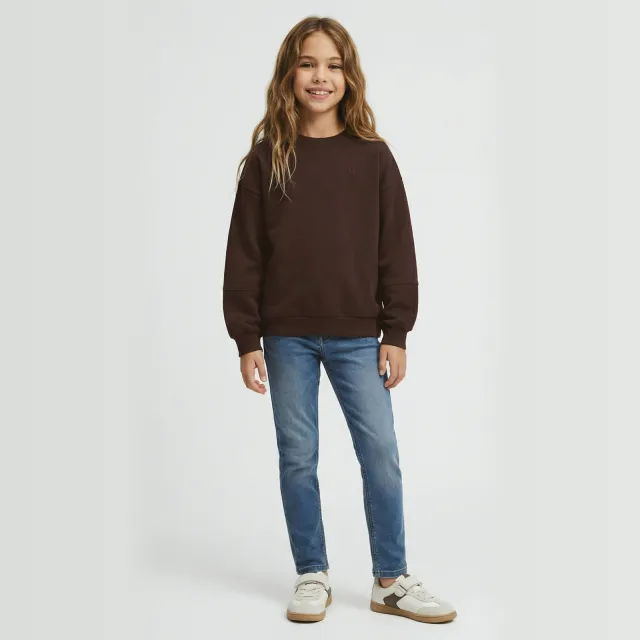 Cars sweater met logo - bruin