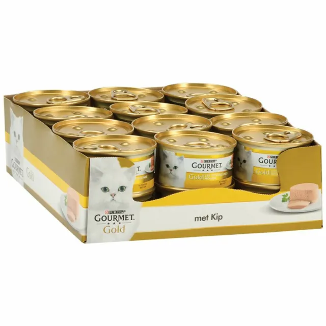 Gourmet Gold Mousse kattenvoer nat met kip