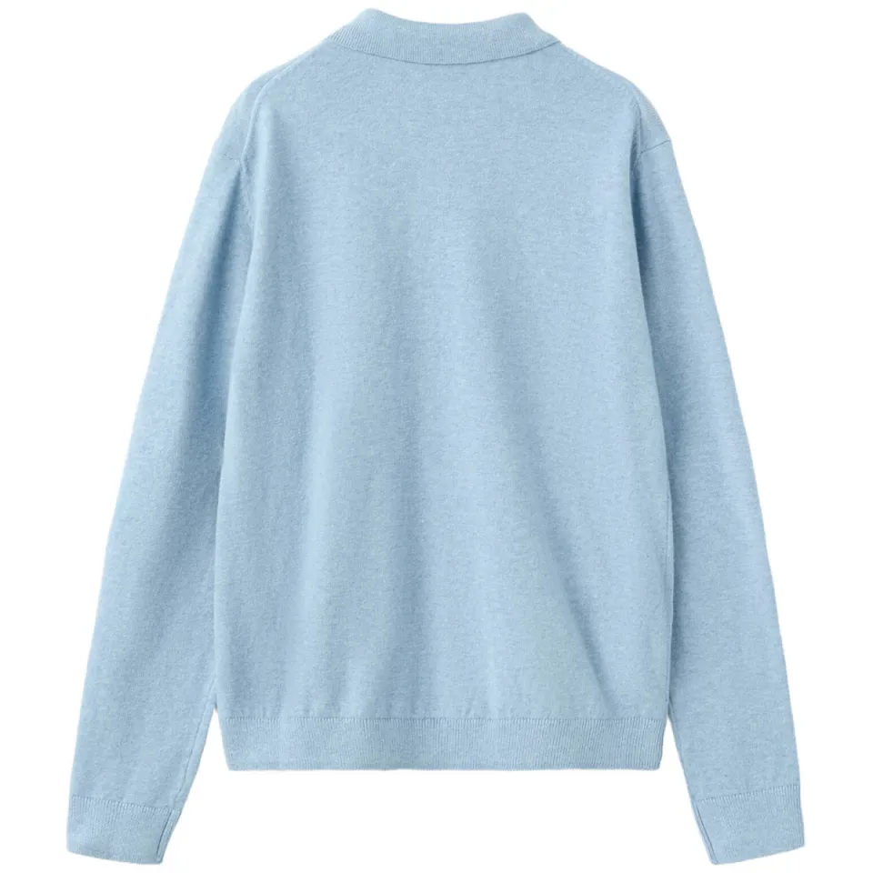 Mango Kids katoenen gebreide trui - lichtblauw, foto 2
