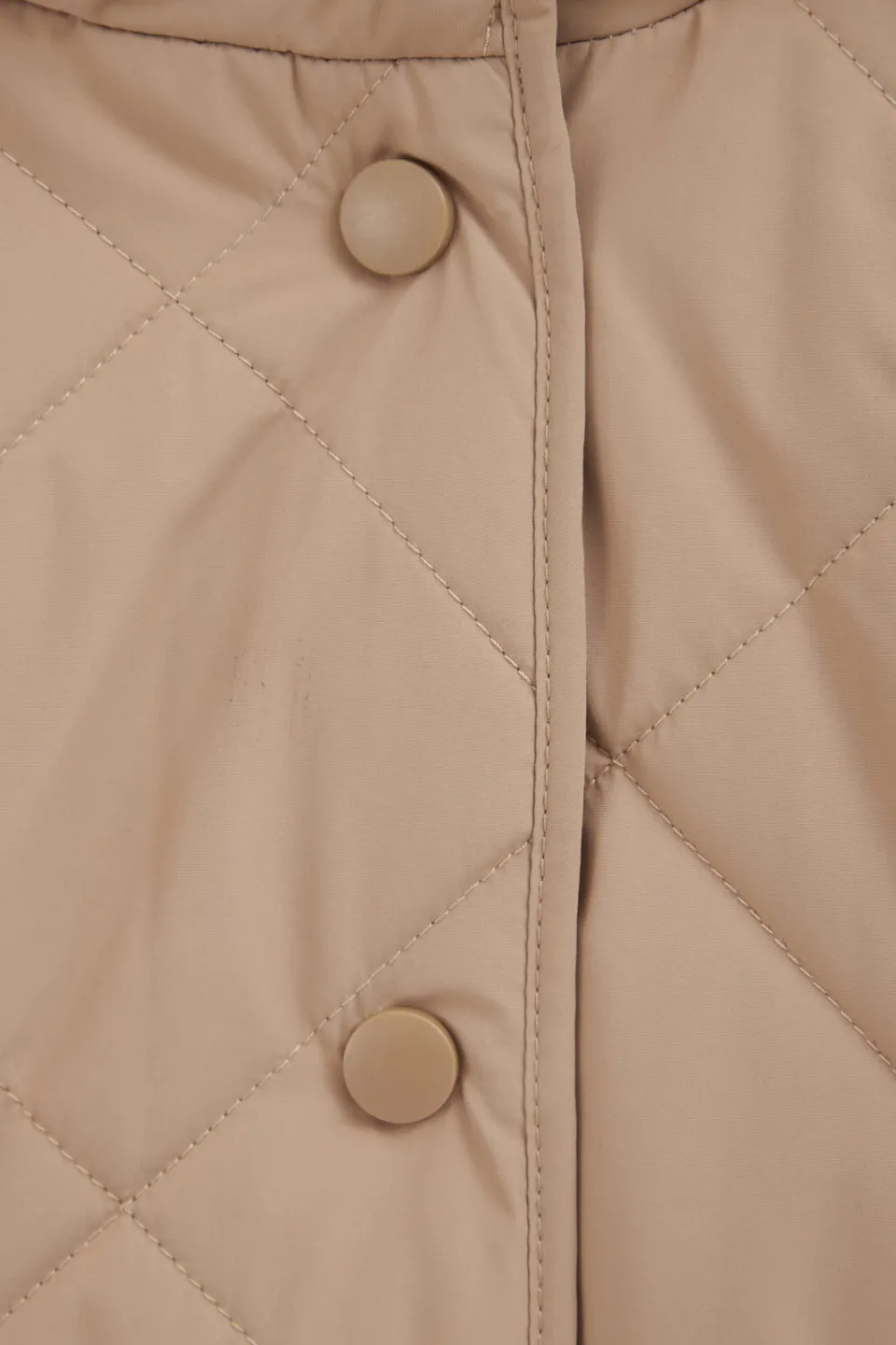 WE Fashion quilted jas beige, foto 6