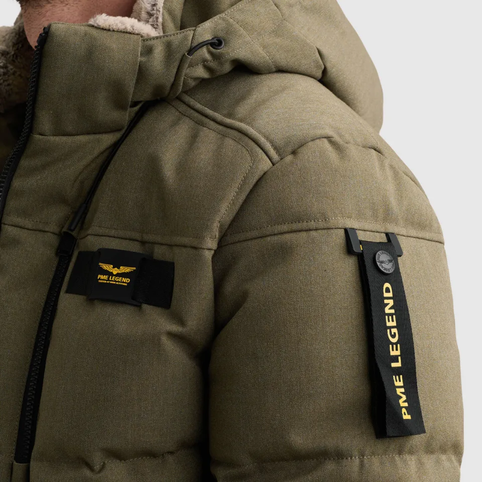PME Legend YETCRAFT pufferjas met imitatiebontkraag - groen, foto 6