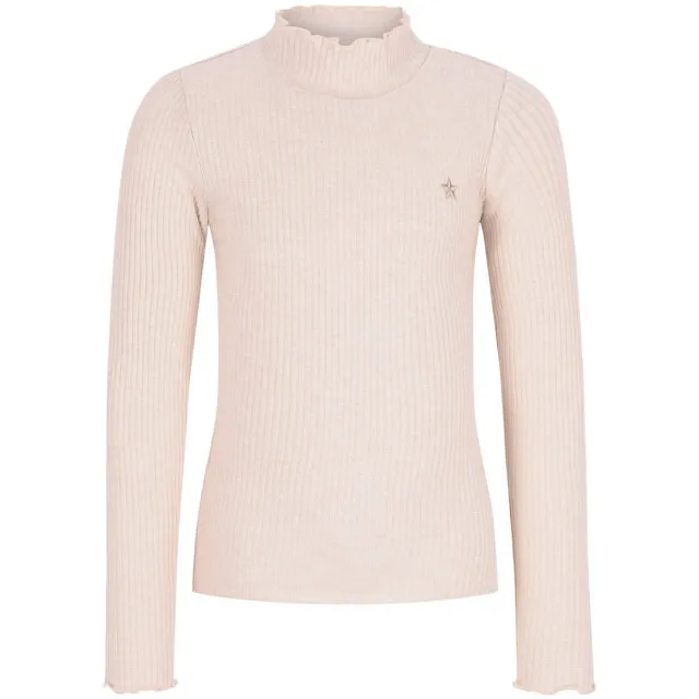 Like Flo Eef getailleerde longsleeve met glitters crème, foto 2