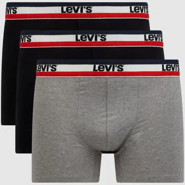 Levi's boxershorts 3-pack zwart, foto 2