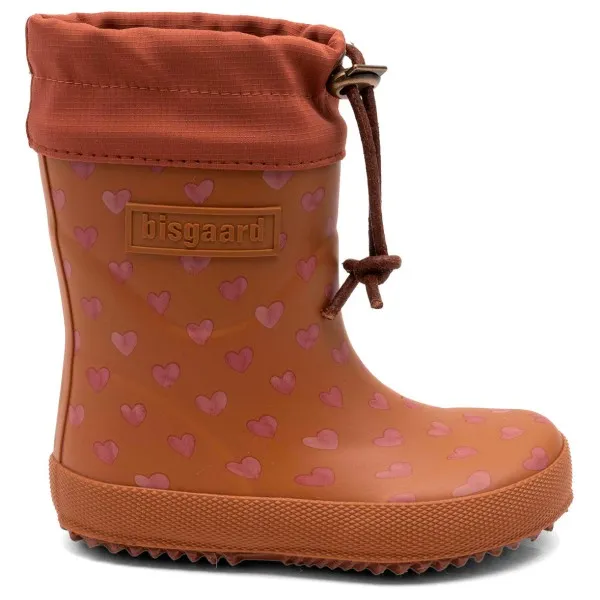 Bisgaard Kid's Thermo - Rubberlaarzen, bruin/rood