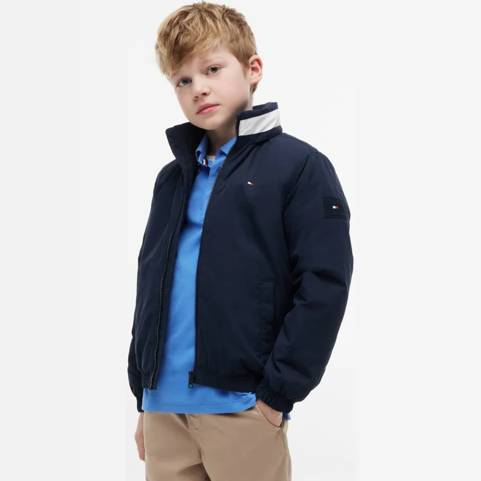 Tommy Hilfiger gewatteerde winterjas donkerblauw, foto 5