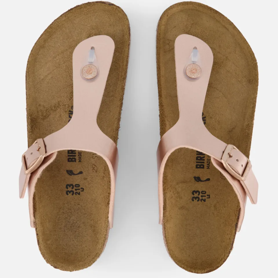 Birkenstock Gizeh smal teenslippers bruin, foto 3
