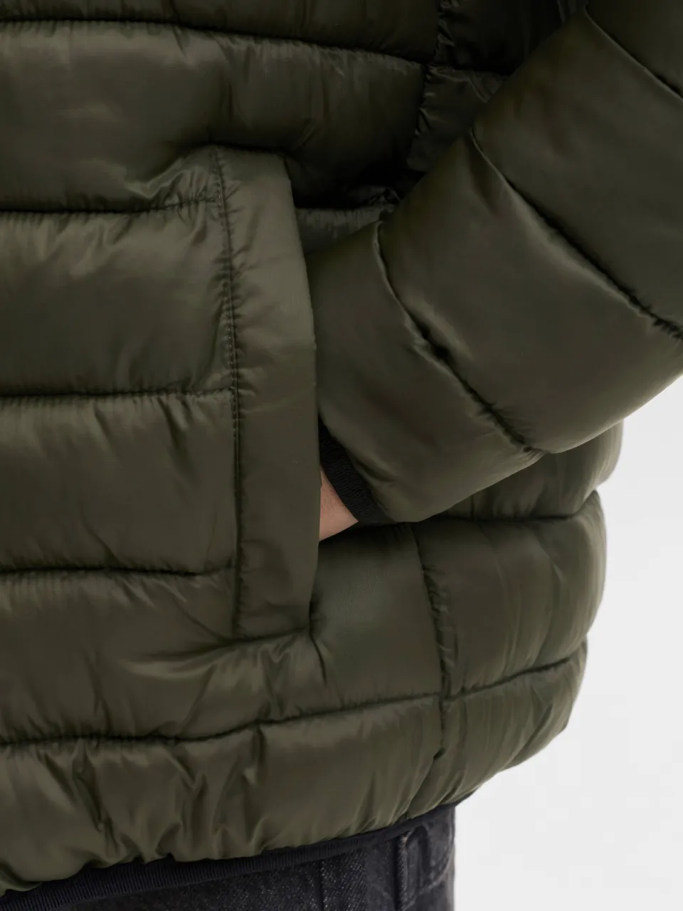 Jack & Jones JJEBROOKLYN reversible winterjas donkergrijs zwart, foto 6