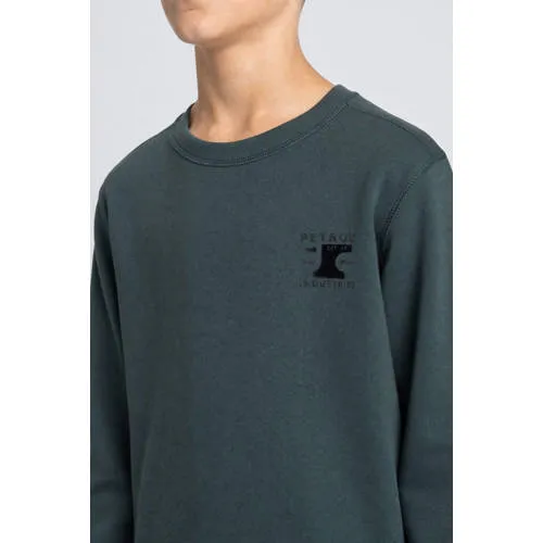 Petrol Industries rechtvallende sweater met print - grijsblauw, foto 4