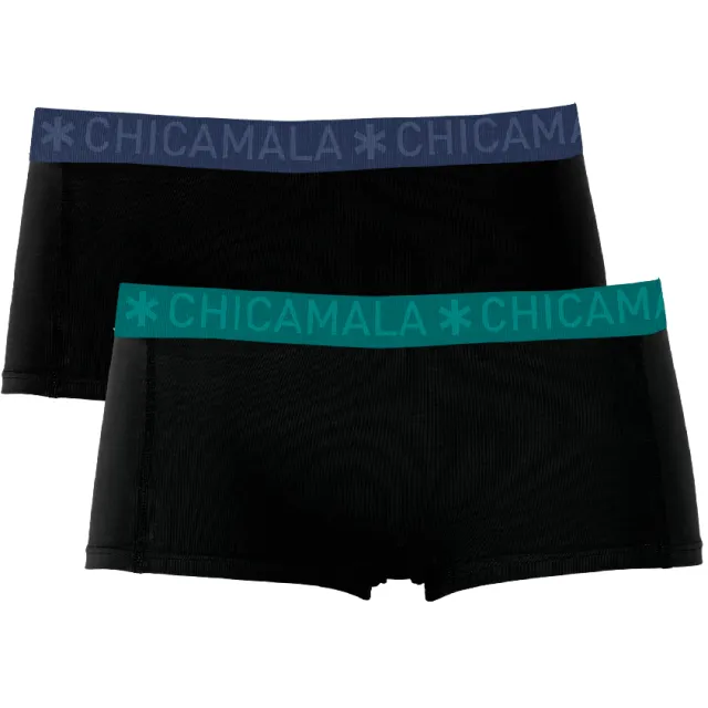Muchachomalo Meisjes 2-pack Boxershorts Zwart
