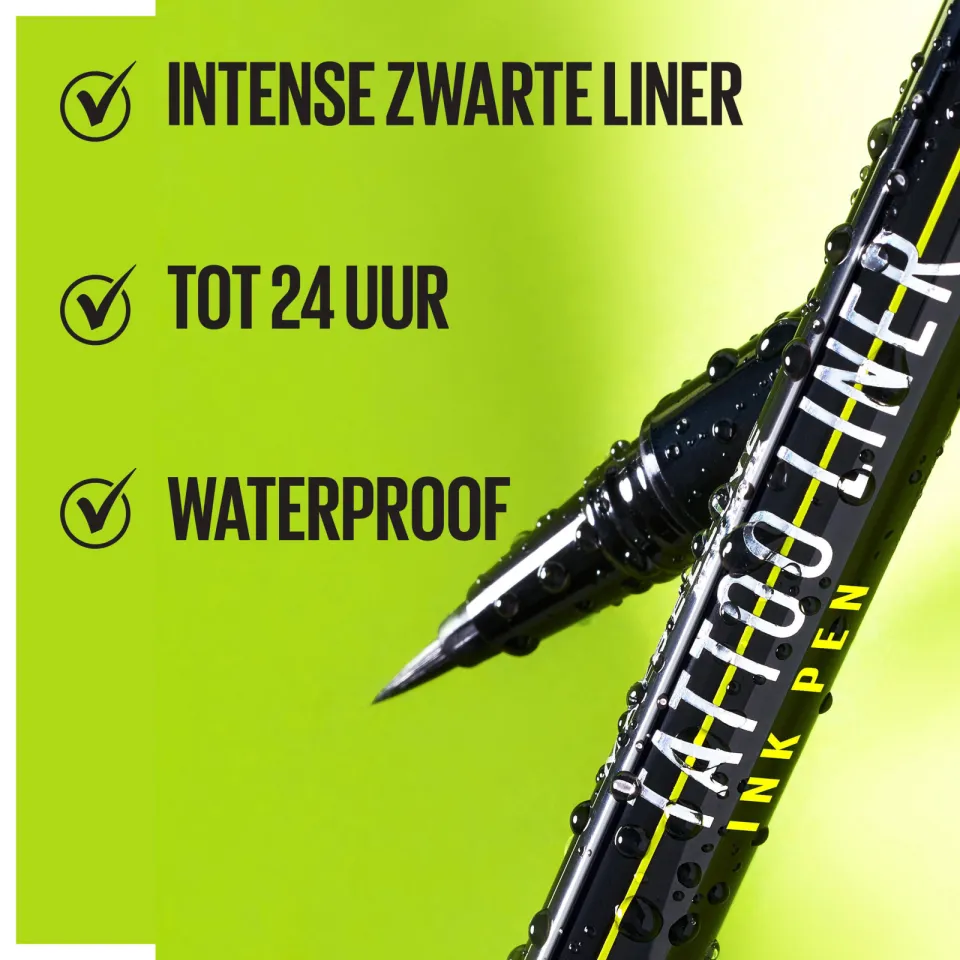 Maybelline New York Tattoo Studio Ink Pen eyeliner zwart, foto 3