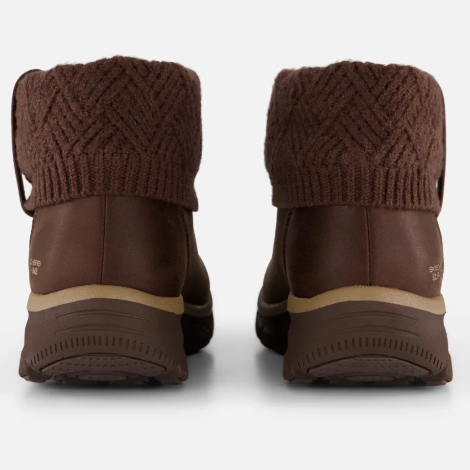 Skechers Slip-ins Easy Going enkellaarsjes bruin, foto 4