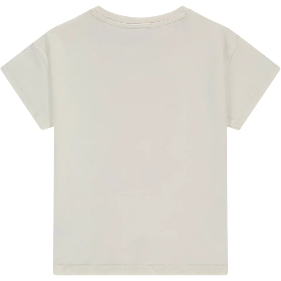 Stains&Stories T-shirt ecru met print, foto 3