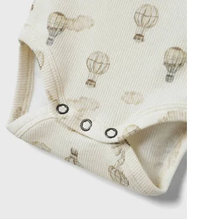 Lil' Atelier BABY romper NBNGAVO ecru/lichtbruin, foto 6