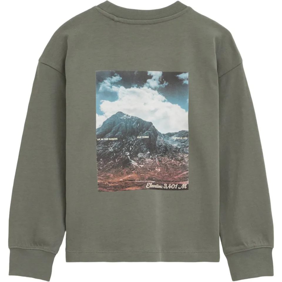 WE Fashion longsleeve met backprint groen, foto 3