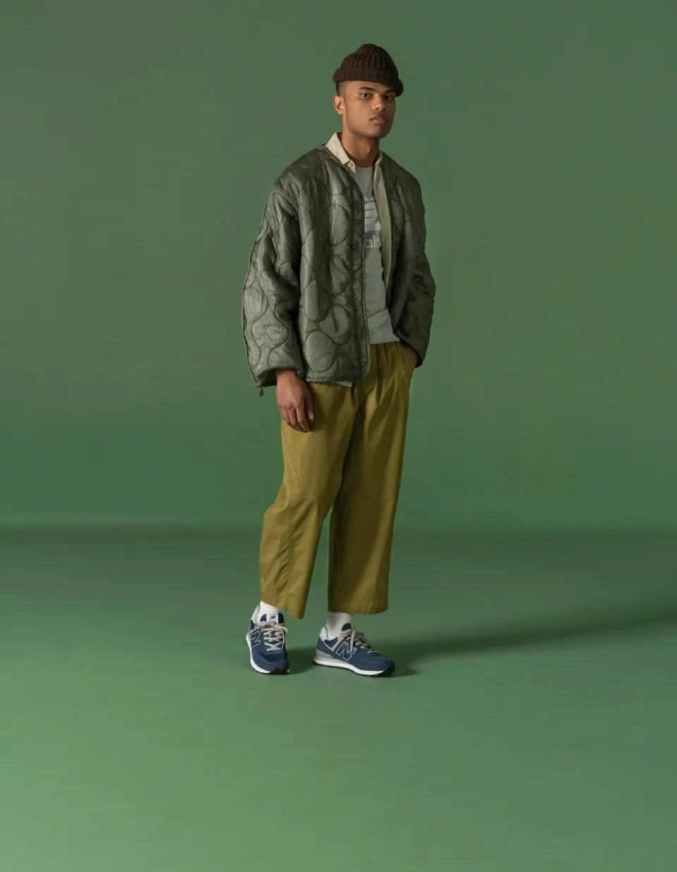 New Balance 574 V3 sneakers donkerblauw/grijs, foto 4