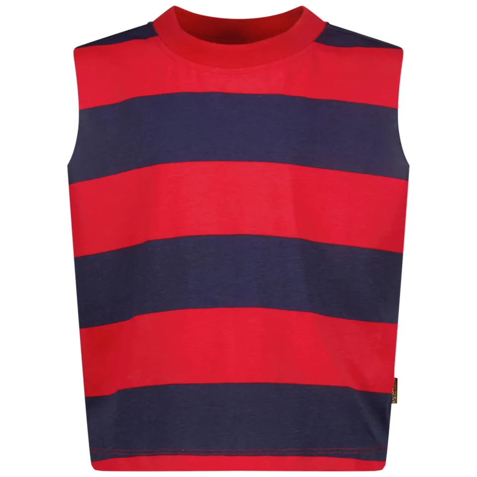 Vingino gestreepte T-shirt rood, foto 2