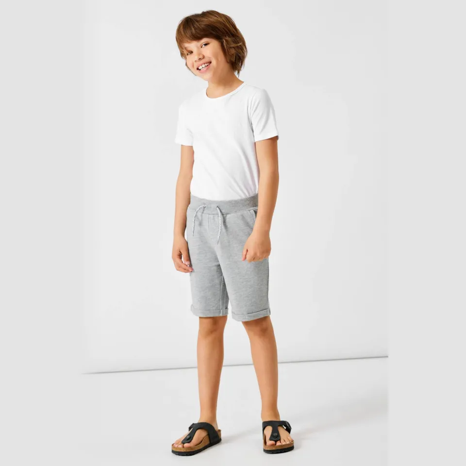 NAME IT regular fit sweatshort NKMVERMO grijs melange, foto 4